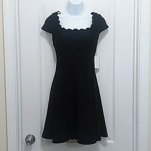 B. Darlin Scalloped Skater Dress